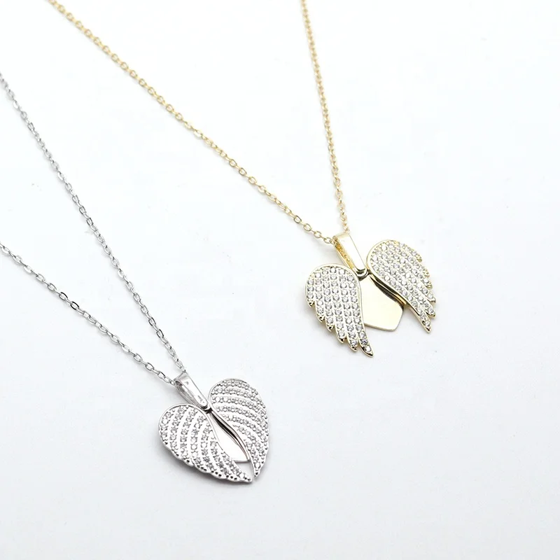 Collana Catena con ciondolo a cuore in Argento 925 Zirconi