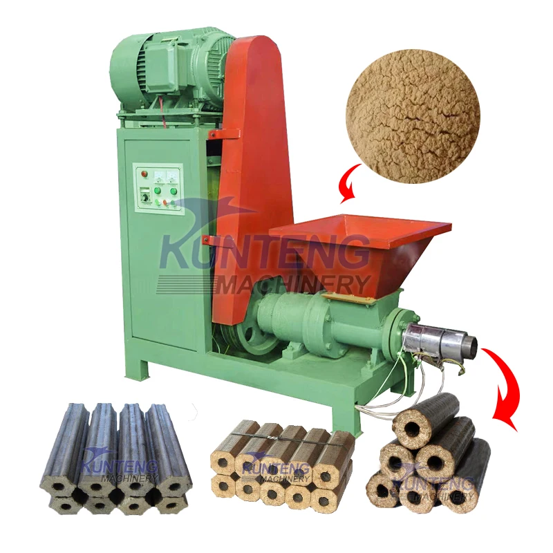 Cheap Corn Stalk Briquette Making Machine Chicken Manure Biomass Briquetting Extruder Press Machine for Bbq Charcoals Briquettes