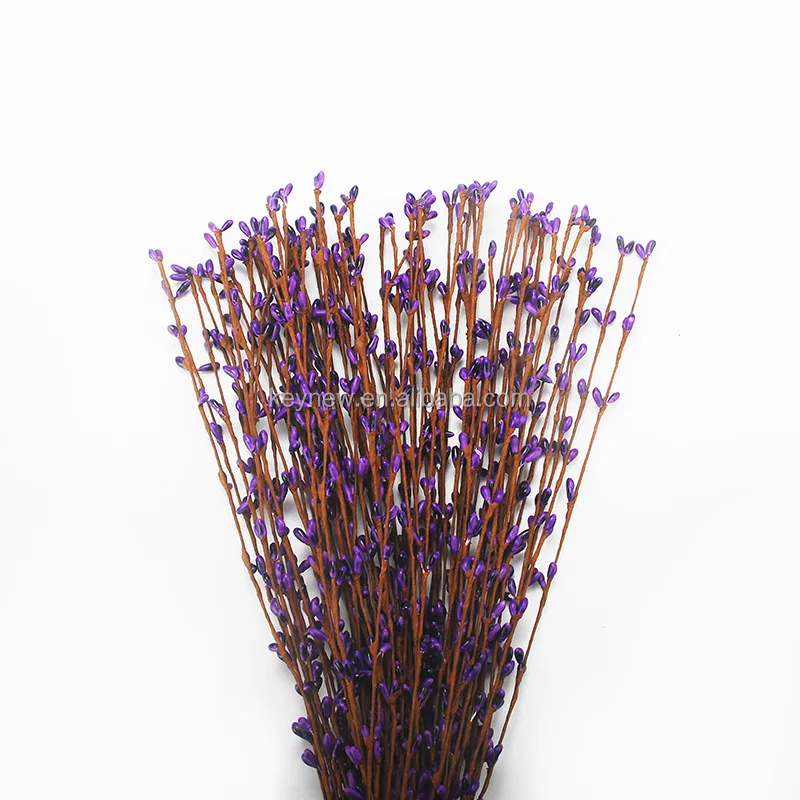 100pcs 65cm Wedding Garland Artificial Flower Head Ring Pip Berry