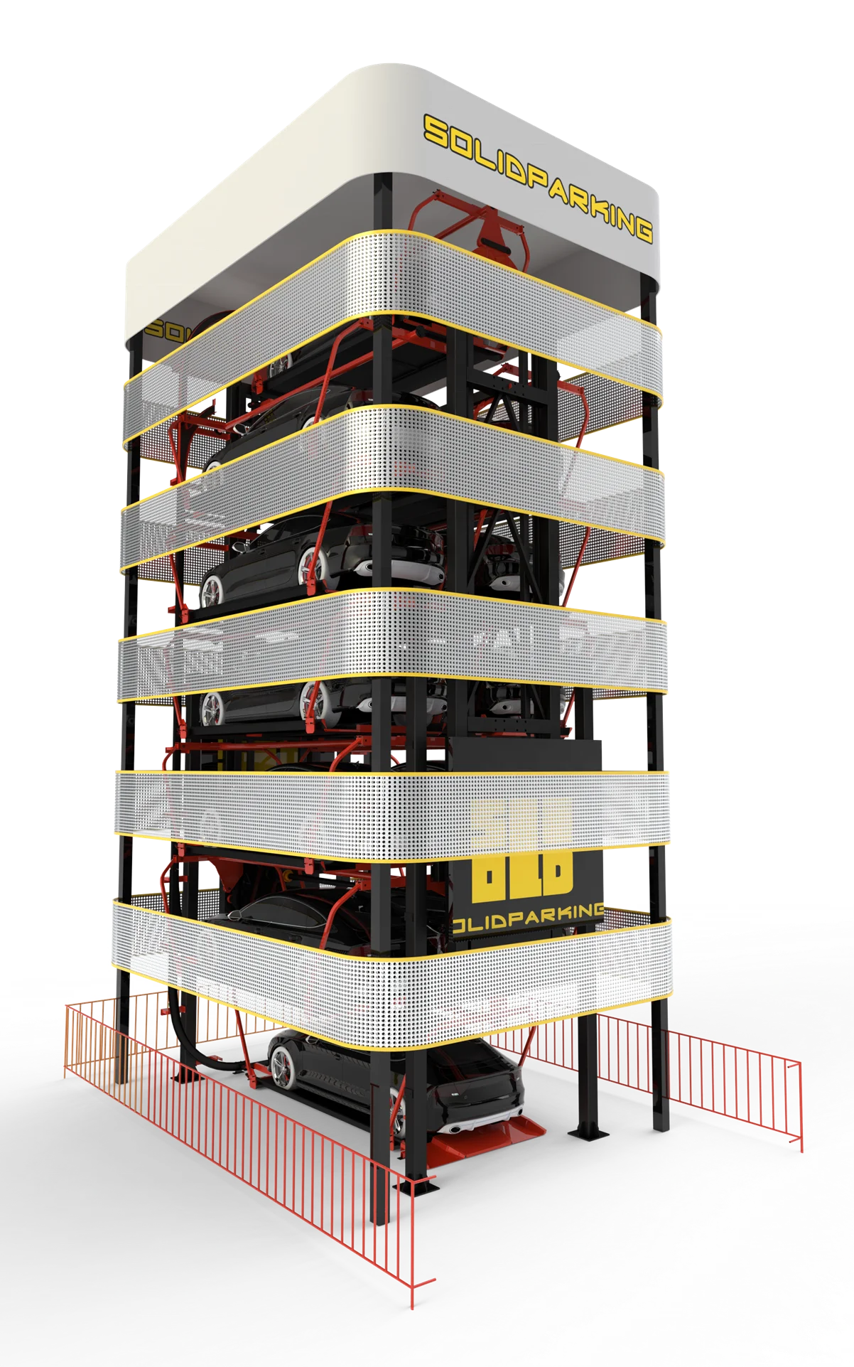 Vertically Car Rotation Smart Parking System Carrousel Parking Equipment