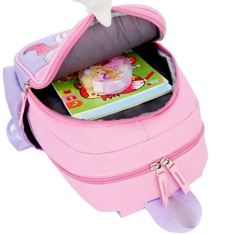 Customized Children School Bag Kindergarten Boy Cartoon Dinosaur Bag 3-8 Years Old Children SBR Diving Material Backpack