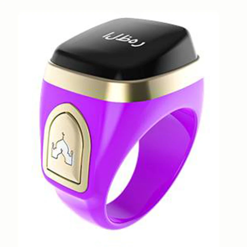 Smart Iprayer Ring LED Display Muslim Smart Ring BT Digital Prayer Time  Vibration Reminder Waterproof Smart Health Ring