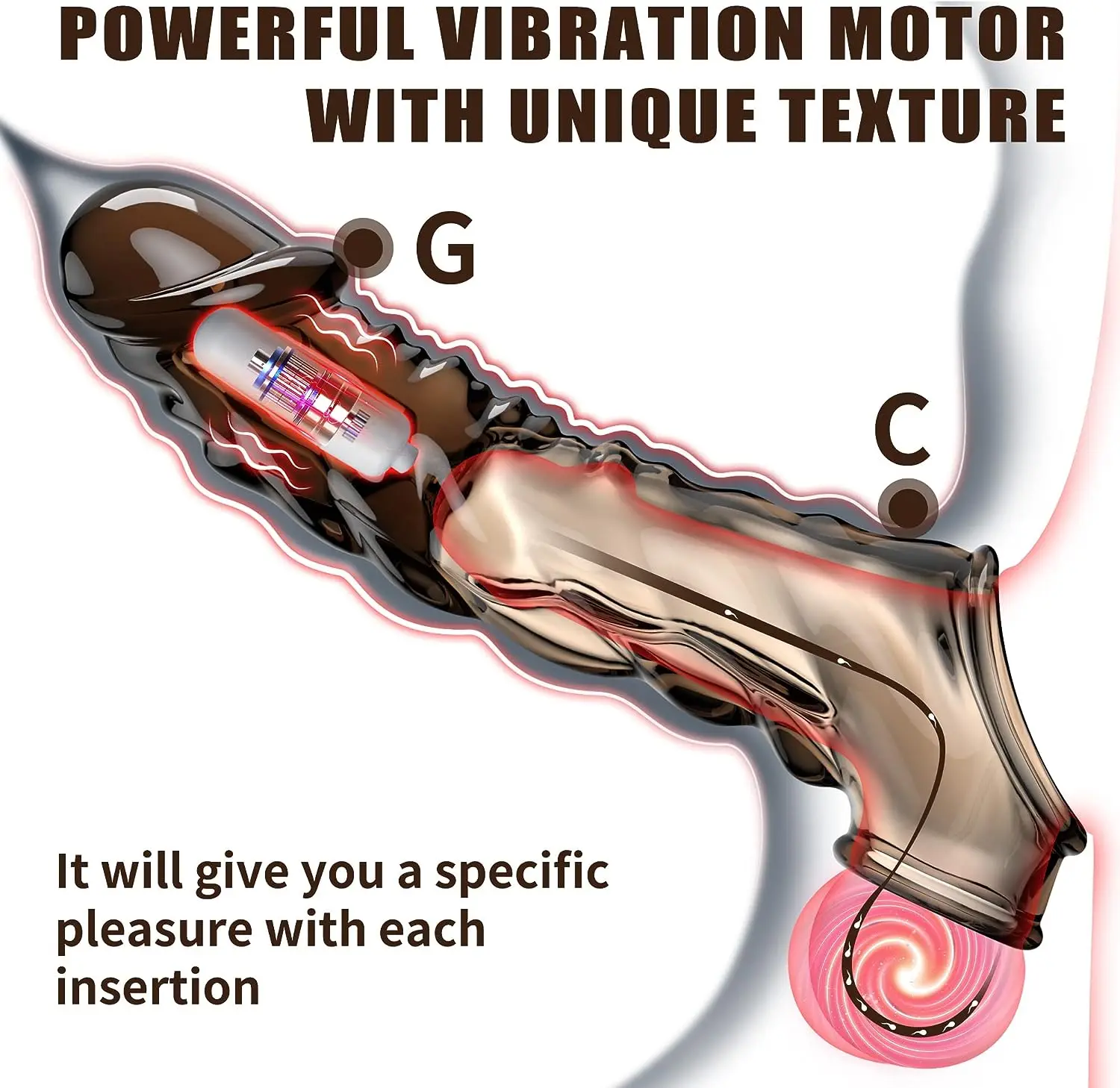 Reusable Tpe Penis Ring Delay Ejaculation Vibrating Ring Penis Extended Male Cock Penis Enlargement Sleeve for Men Couple