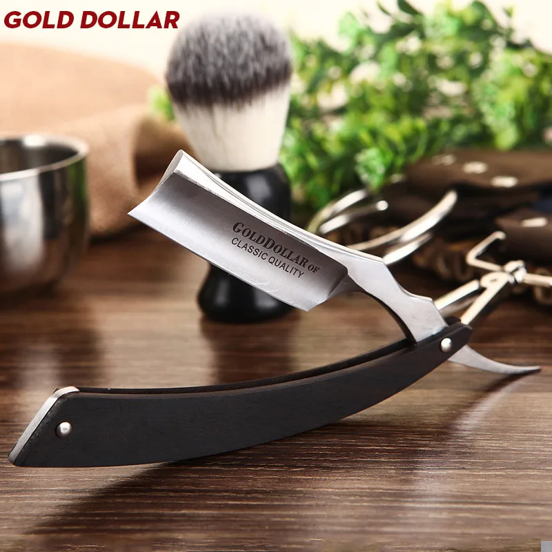 Gold Dollar Razor Suit Cut Shaving Throat Carbon Steel Barber Sharpen