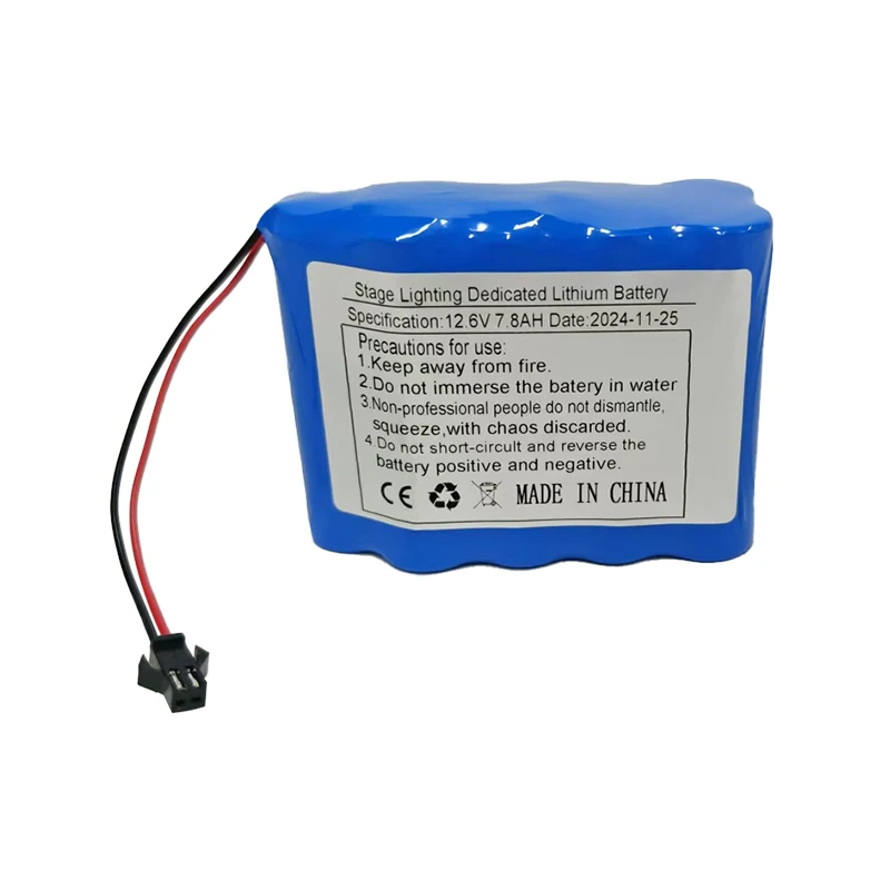 12V 12.6V Icr18650-3s4p Icr18650 12.6v 7800mah 3s3p 11.1v 7800 Mah Pin 18650 3s3p Stage Lighting Dedicated Lithium Battery