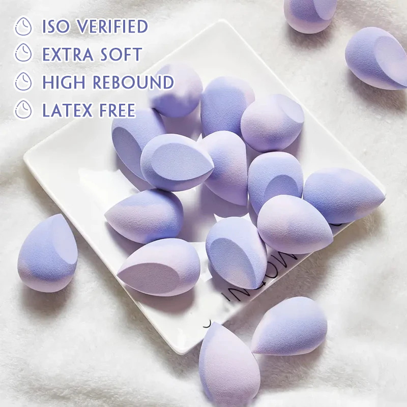 New Style Thermochromic Temperature Color Changing Water Soft Latex Free Beauty Colorful Makeup Sponge Logo Cosmetic Blender