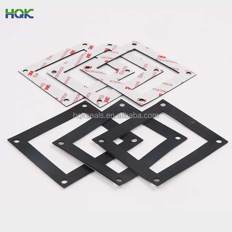Dongguan Factory Supply High Quality 3M Adhesive Backed Rubber Silicone gasket