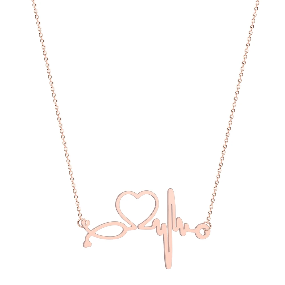 Stethoscope Heartbeat Necklace