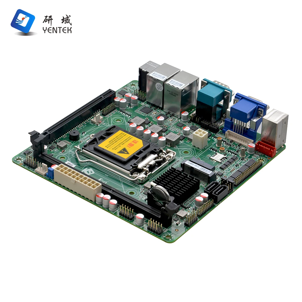 Yentek Intel Core I3 I5 I7 H81 Q85 High Speed Chipset LGA1150 HD VGA LVDS Industrial Mainboard Mini Itx Industrial Motherboard