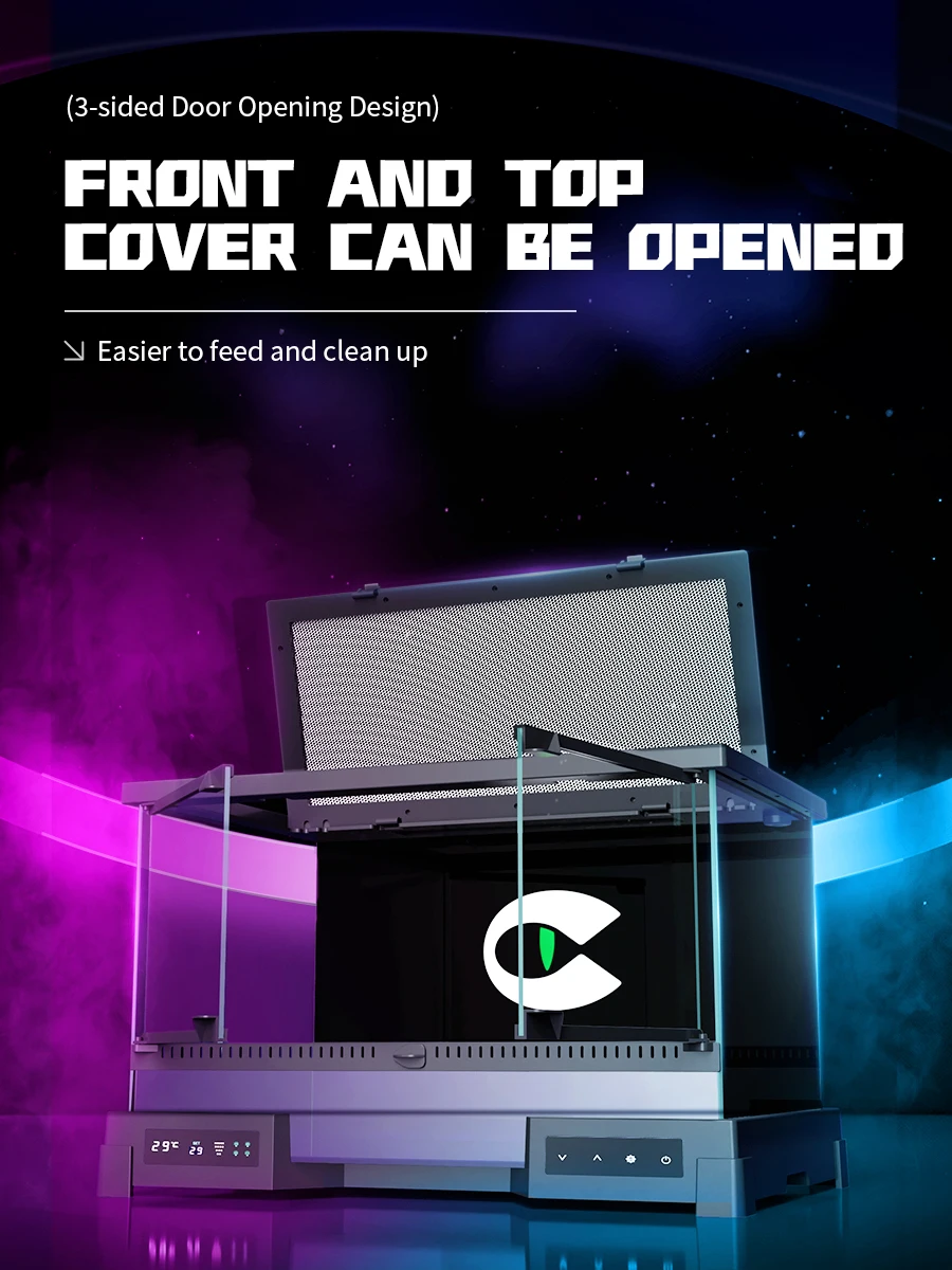 Cleen Heating Reptile Tank Smart Constant Temperature Glass Reptile