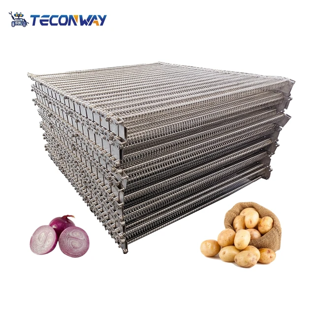 Experienced Factory Technical Support SUS304 Fine Welding Continuous Mesh Belt for Food Beverage Mesh Belt Conveyor