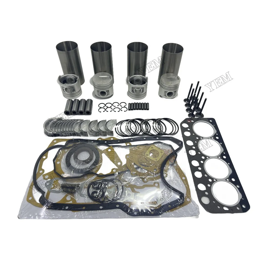 S4L S4L2 Engine Overhaul Rebuild Kit with Valve Kit Fits for Mitsubishi S4L S4L2 Engine for Caterpillar 305CR Terex TC35