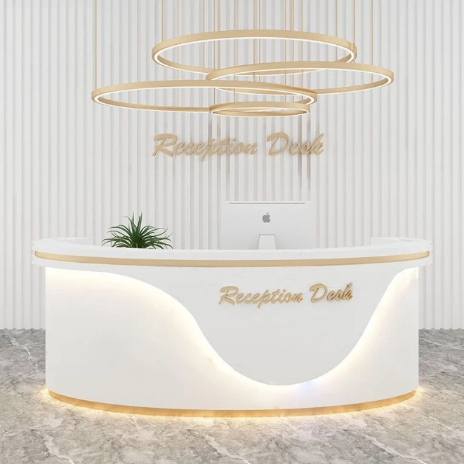 Beauty Salon Reception Desk Simple Modern Men's and Women's Clothing Store Bar Counter Nail Shop Cashier Counter