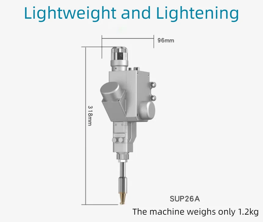 Original Super SUP25A Optical Fiber Swing Welding Head Handheld Laser Welding Gun for Fiber Laser Welding Machine New Condition