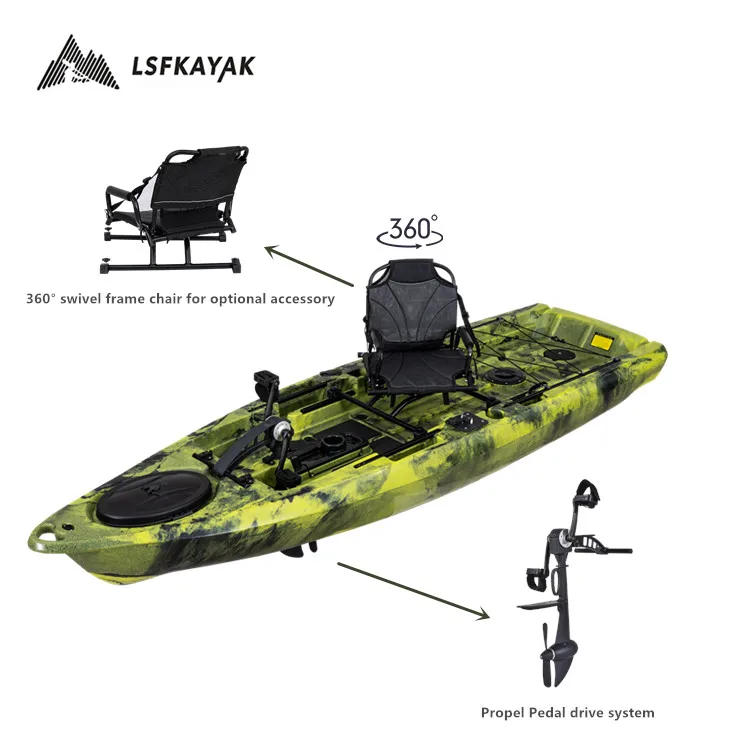 LSF 2024 Season New Designed Kayak Model "Bigfish 108 PDL " 3.28 Meters Fishing Pedal  Kayak