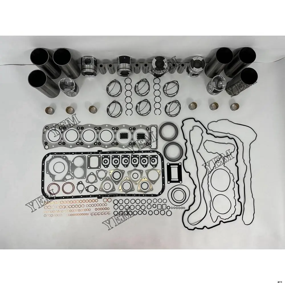 Hot Sale Engine Overhaul Kit With Piston Rings Liner Cylinder Gaskets For Isuzu 6UZ1