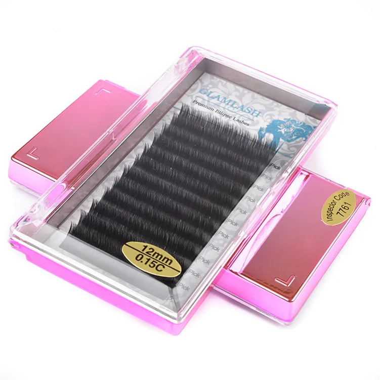 
Высшее качество Ellipse 0,15 разделенный конец 0,15 мм наконечник кашемировая форма накладные ресницы плоские ресницы для наращивания 