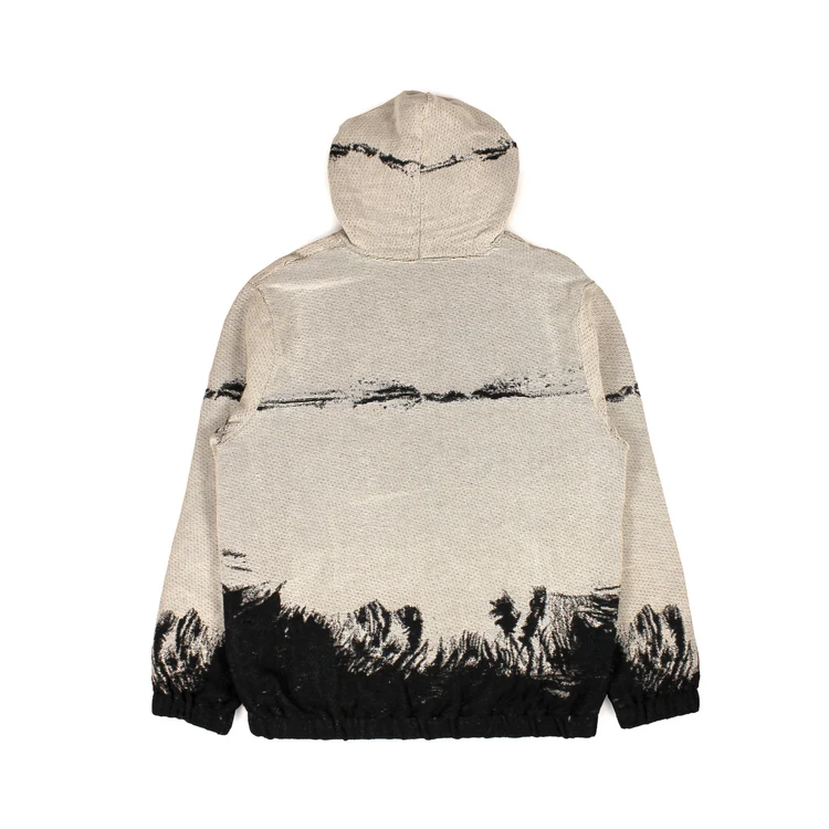 Diznew Custom Clothing Men Streetwear Jacquard Woven Tapestry Anime Zip Up Custom Tapestry