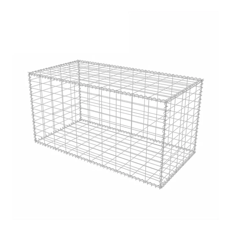 Galvanized Iron Wire Welded Gabion Retaining Walls 200x100x50 Gabion Box 2x1x0.5m Stone Cage Square for Garden Fence Competitive