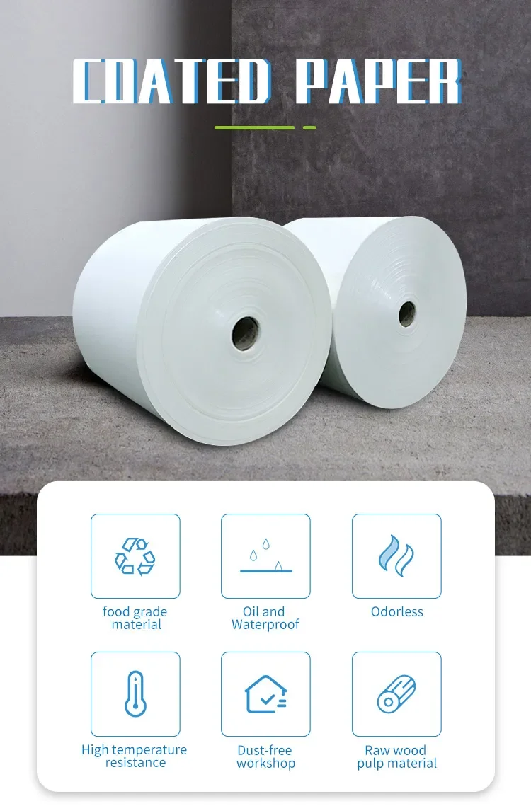 Superior Quality Raw Materials Paper Cups In Jumbo Roll Ecofriendly Pe