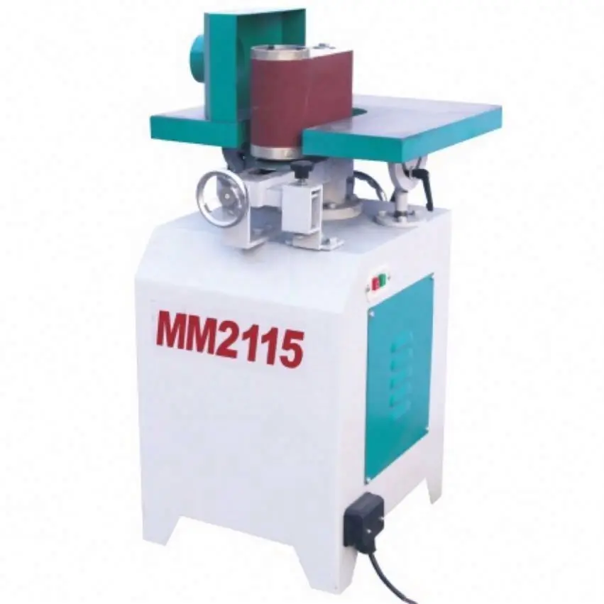 TEBAK MM2115 Vertical Sponge Wheel Sanding Machine Woodworking Vertical Moving Sanding Belt Machine Drum Sander Machine