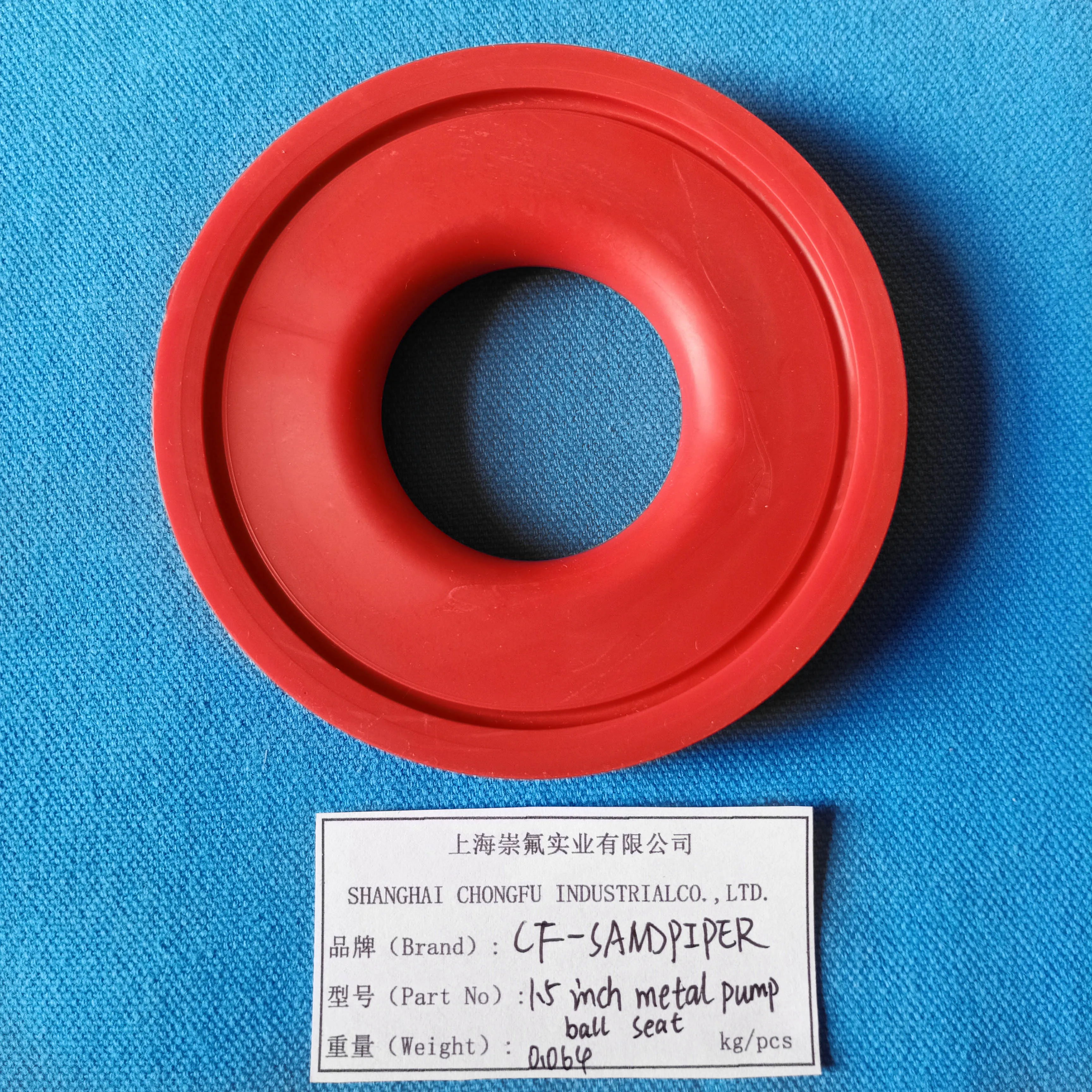 sandpiper diaphragm pump santoprene red  ball seat valve apply for pneumatic pump manufacture