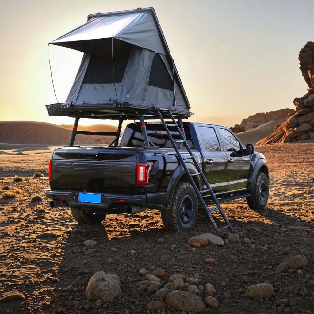 4WD Rooftop Camping Tent for Car Truck 4x4 Offroad Hard Shell Triangle ...