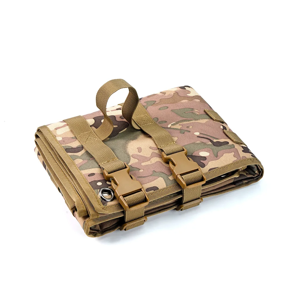 JSH Tactical Prone Padded Roll-Up Picnic Shooting Mat Molle Range Gear for Hunting Training Personal Defense Equipment