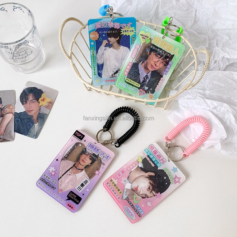 Low MOQ Custom Transparent Lomo Card PC Cardholder Plastic Kpop Case  Acrylic Photocard Holder