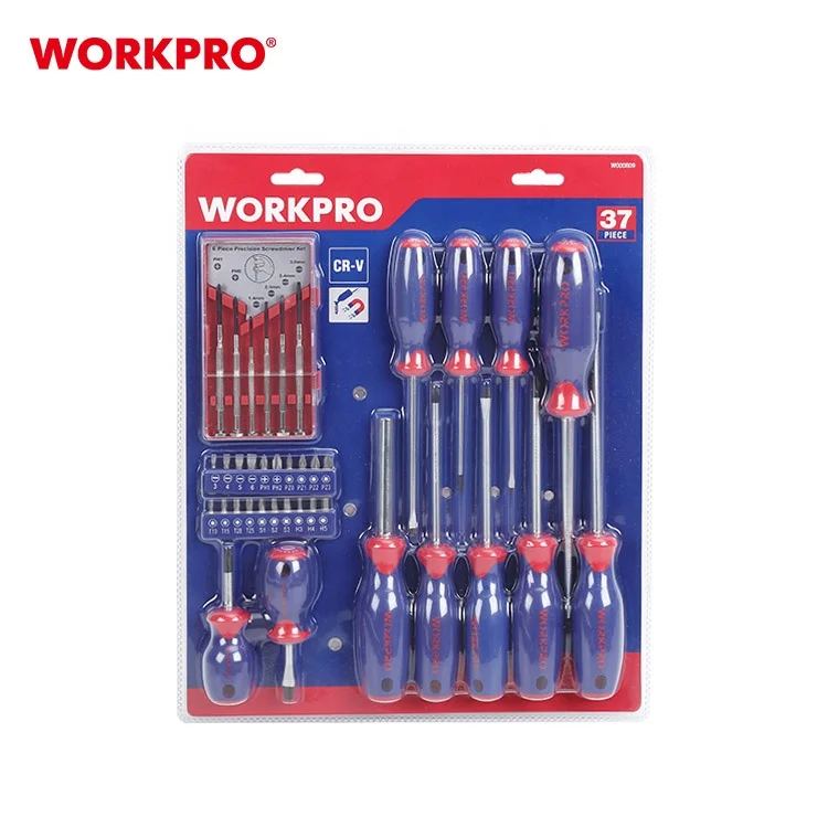 WORKPRO 37 PCs Tool Set Screwdriver Set Magnet Holder Bits Precision Screwdriver Set