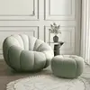 Bean green lamb velvet pedal-rotatable