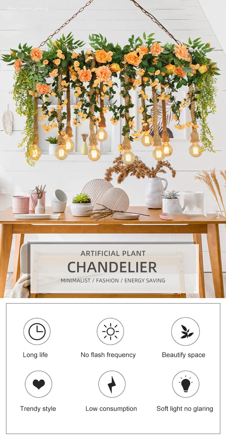 cpl 331 green nature inspired indoor restaurant wedding decoration led chandelier pendant light-0