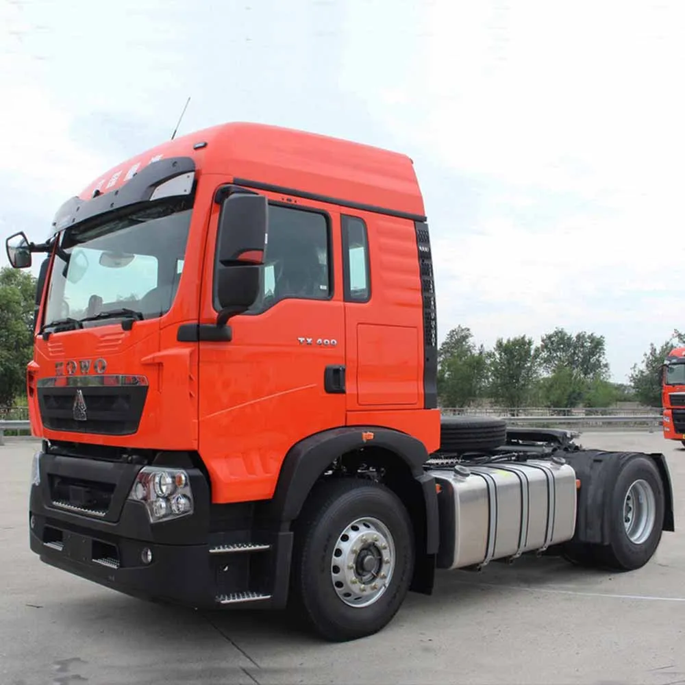 Low Price China Best Selling Sinotruk Howo 4x2 6x4 <a class='inkey' style='color:blue' href='https://www.supertruckfactory.com/tractor-truck' target='_blank'>Tractor Truck</a> HOWO TX 430HP 30Tons Trailer Truck Head For Africa details