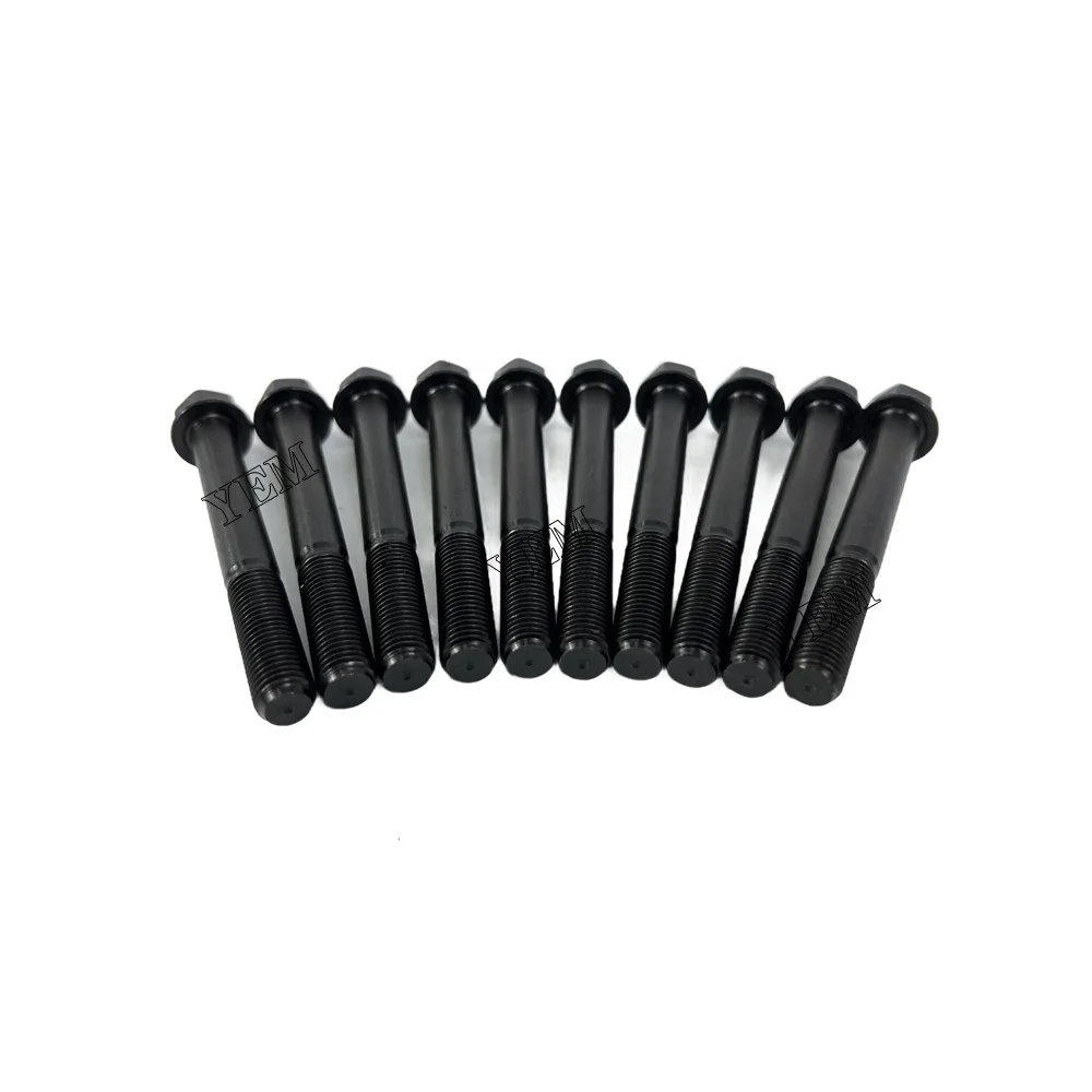 4BB1 Cylinder Head Bolt for Isuzu Tractor Excavator Mowers Aftermarket Engine Spare Parts