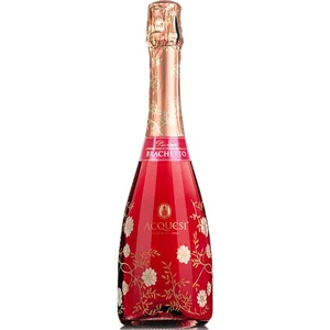 Italian Sparkling Rose Wine Brachetto Doc 750Ml Perfect With Desserts And Fruit 6 Bottles For Box