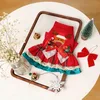 Vestido Navideño de Reno con Copos de Nieve