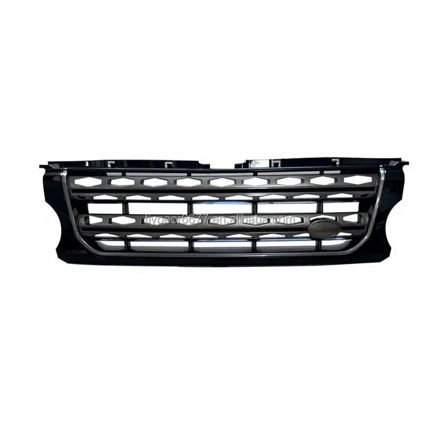 product tiypeor front bumper upper center grille for land rover discovery 4 2014   2016 mesh style accessories chrome radiator grille-4