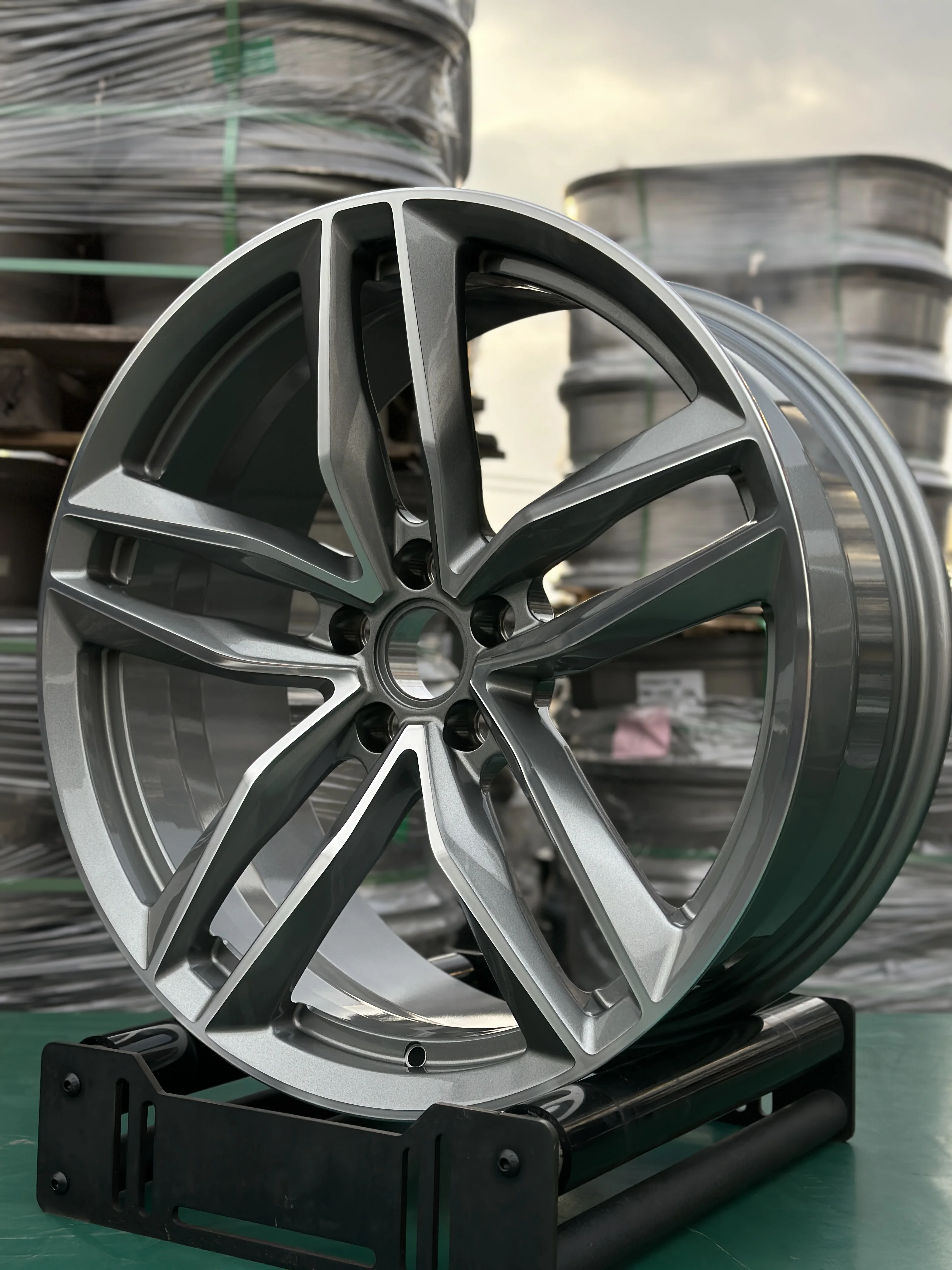 GVICHN one piece cnc surface silver forged wheels 16 - 26 inch aluminum alloy rims 5x112 5x114.3 5x120 monoblock wheel hub