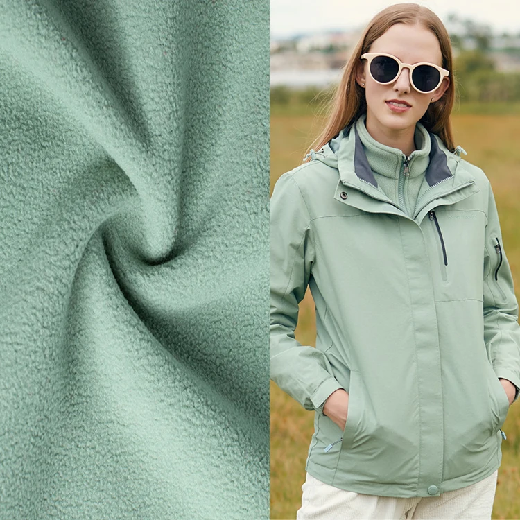 Polar Fleece Soft Shell Fabric Recycled Stretch Pongee Softshell Fabric