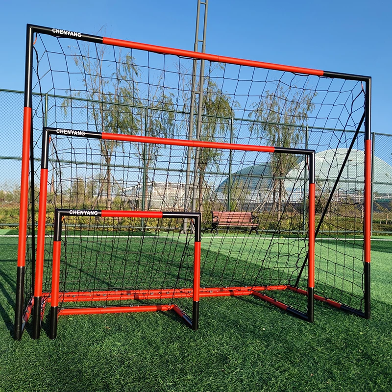 Steel Frame Goal All Weather Soccer Netquick Assembly Durable Training