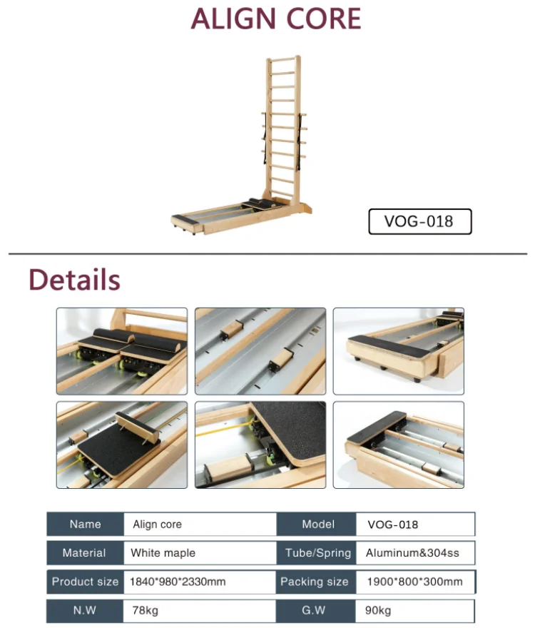 Align Core Pilates Reformer - Professional Training Equipment