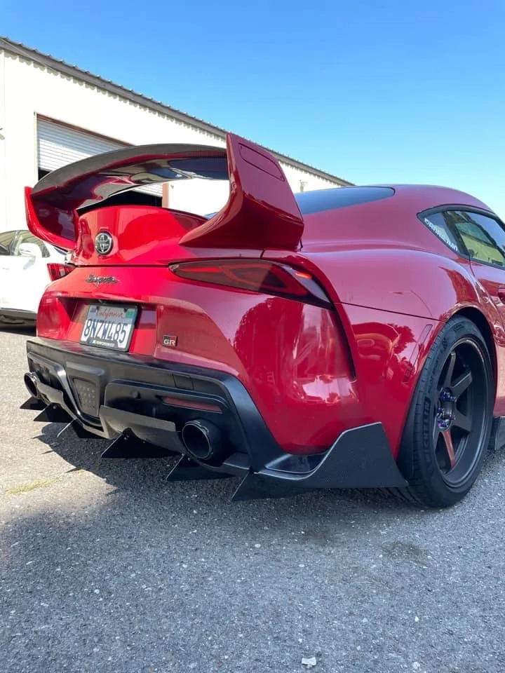 Vari Style Carbon Fiber Rear Diffuser For A90 Supra Mkv Rear Bumper ...