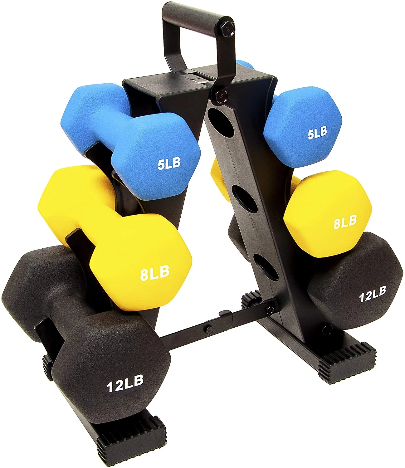 Custom Cheap Vinyl Neoprene Hex Dumbbells 2/3/5lb Gym Equipment Adjustable  Dumbbell Set