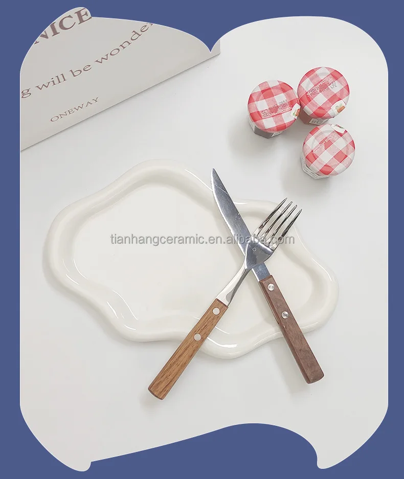 White Ceramic dessert plate ceramic plate sets for wedding party porcelain dessert plate.jpg