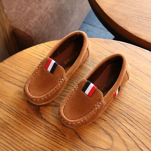 Toddler Oxford Flats Kids Boat Shoes Boys Girls Slip on Loafers Casual Flat Kids Moccasin Casual Boat Shoes