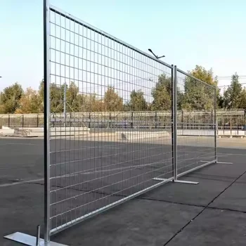 High Quality Custom Portable Security Fence Galvanized Wire Mesh PVC Coated Wood Frame Low Maintenance for Temporary Site Use