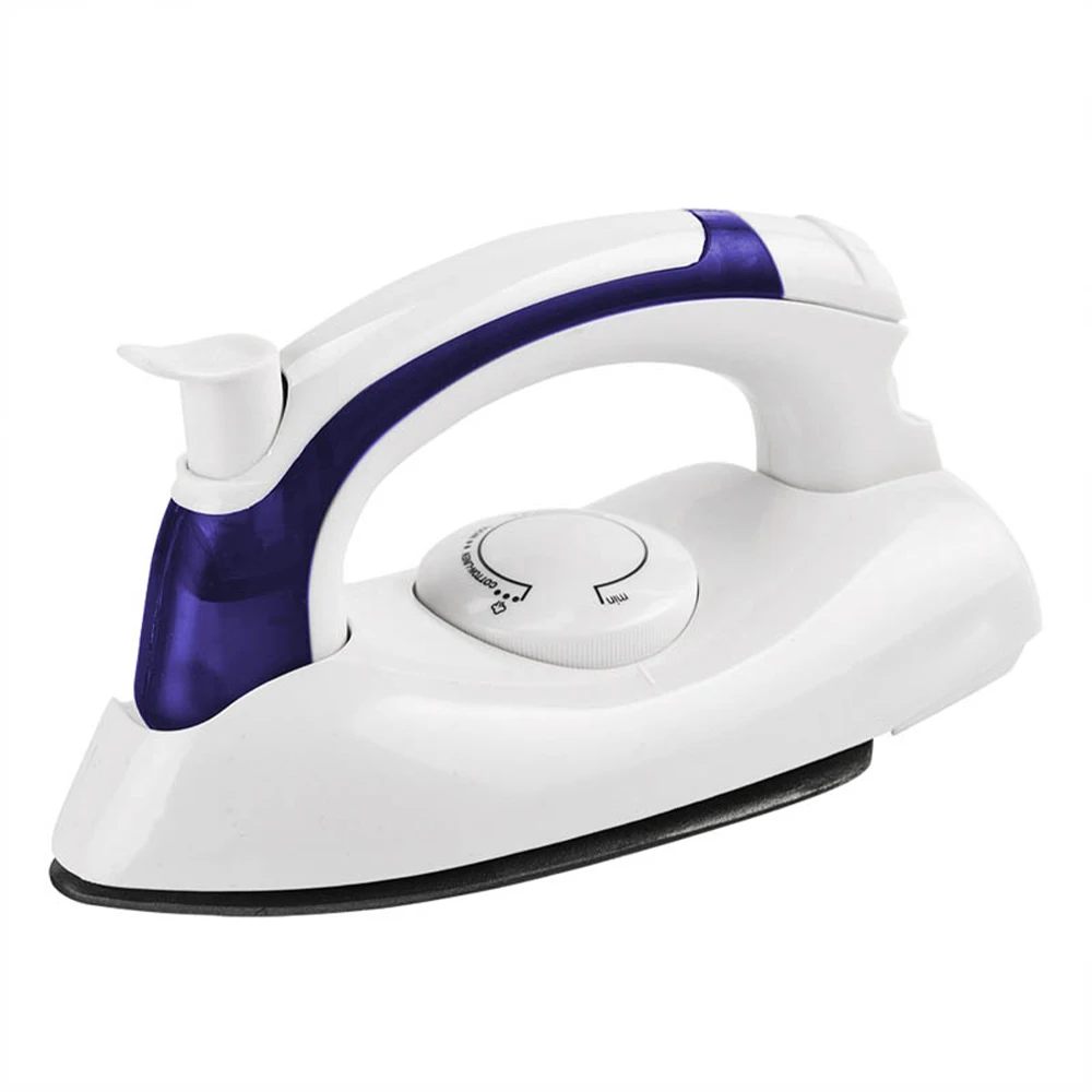 Mini Portable Folding Electric Steam Iron For Clothes 3-Gears Te-flon Baseplate 