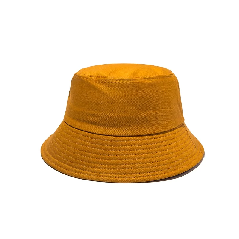 Custom Sublimated 3d Embroidery Logo Fisherman Hat Flat Top Wide Brim Cotton Foldable Vintage Denim Washed Bucket Hat for Women