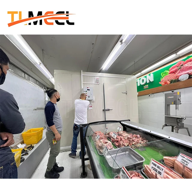 Meat Cooling Refrigerator And Thawing Room In Butchery For Beef Abattoir