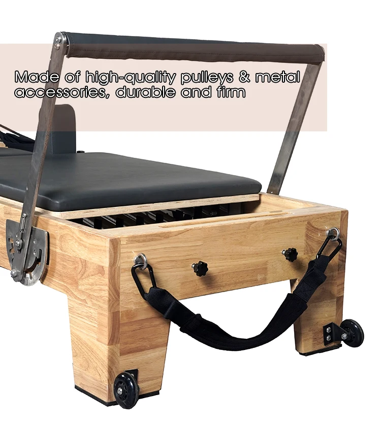 Professional White Pilates Reformer Price Commercial Compact Oak ...